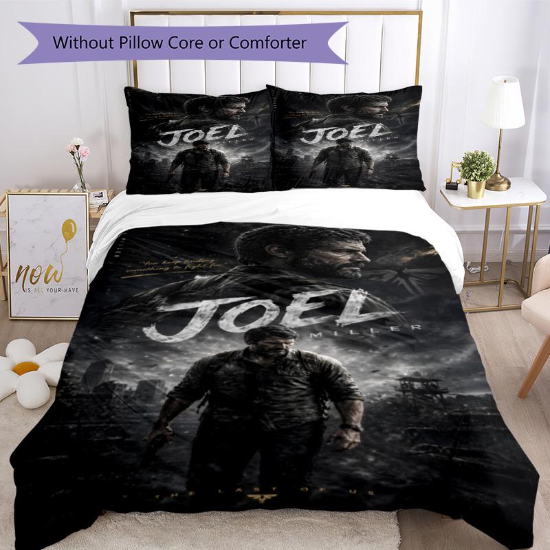 3pcs The Last of Us Bedding Set Duvet Cover Closure Includes 1 Duvet Cover & 2 Pillowcases, Soft and Comfortable for All Seasons.