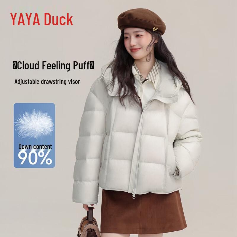YAYA Women's Winter Puffer Hooded Down Jacket