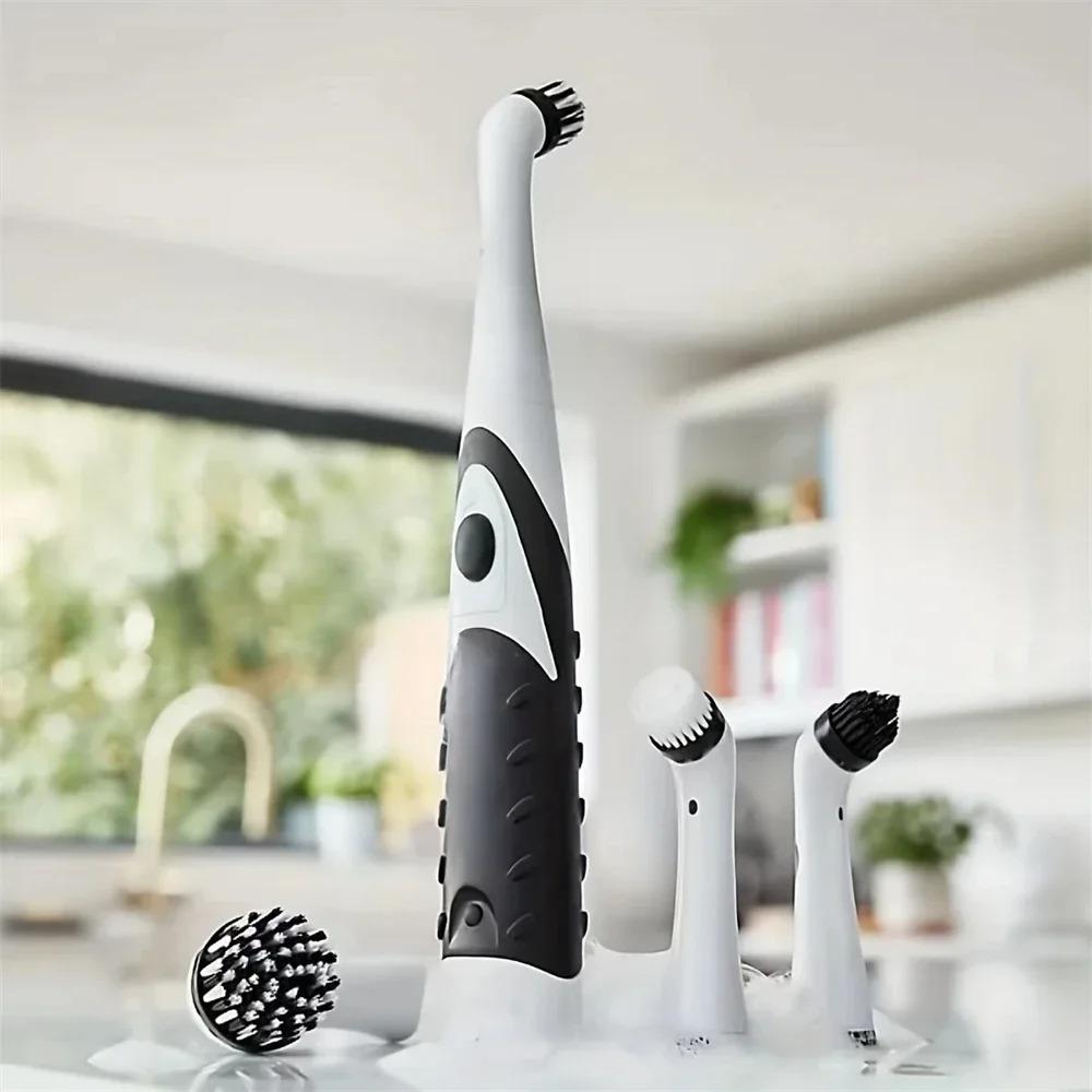 4PCS Household Cleaning Brush Soft Bristled Multifunctional Tool for Kitchen Bathroom Gap Corner Tile Scrubbing