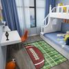 Amerikanischer Football Sportteppich für Jungenzimmer, Kinderzimmer und Wohnzimmer Teppich, Rutschfeste Sportbodenmatte