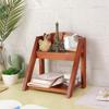 Leduoshiguang Retro Wooden Desktop Storage Shelf