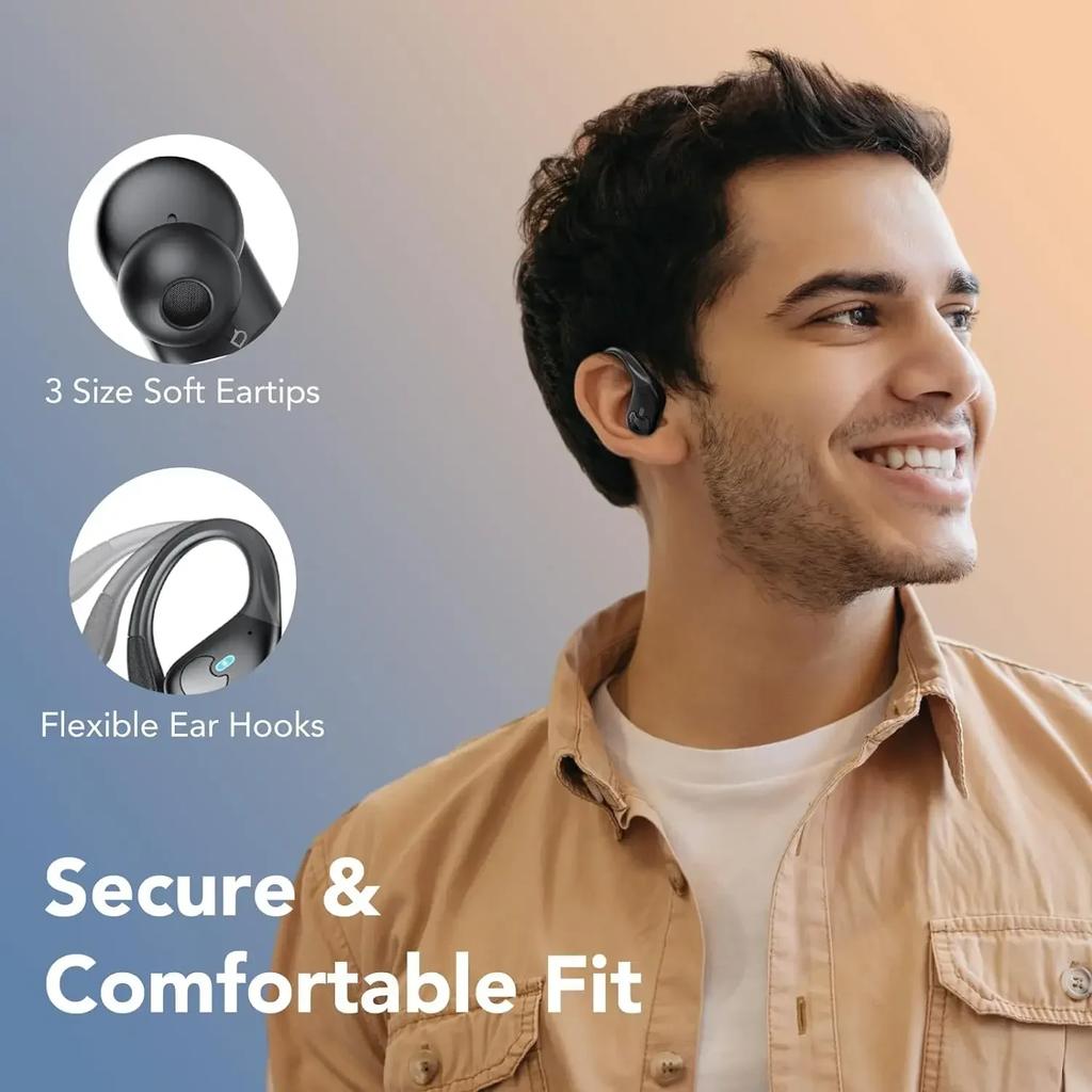 Wireless Earbuds Sport, 60hrs Playtime Bluetooth 5.4 Headphones with HD ENC Noise Cancelling Mic,Waterproof Bluetooth Headphones
