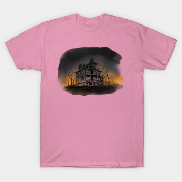 T Shirt Women Haunted Mansion Harajuku Print Kawaii Tshirt Summer Short Sleeve Female T-Shirt Top Tee