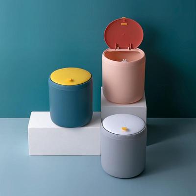Mini Druckdeckel-Mülleimer mit Deckel für Büro oder Schreibtisch