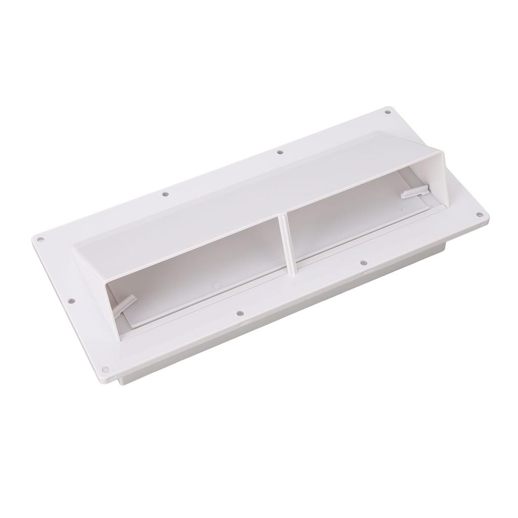 Exhaust Ventilation Cover ABS Automatic Wind Proof Damper Lockable Range Vent Cover for RV Home Camper White