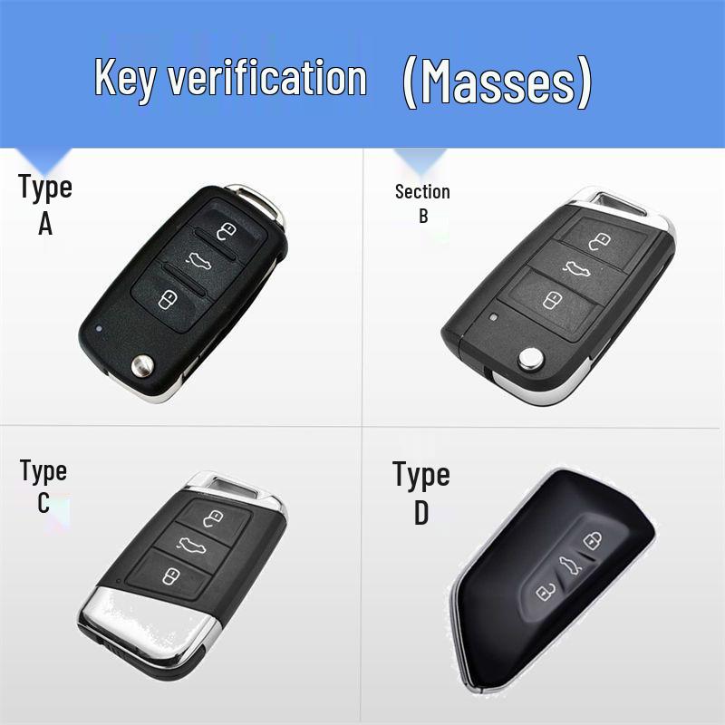 Volkswagen Key Case: Fits Sagitar, Tiguan L, Lamando, Bora, Polo, Tayron, Langyi, Golf 7.