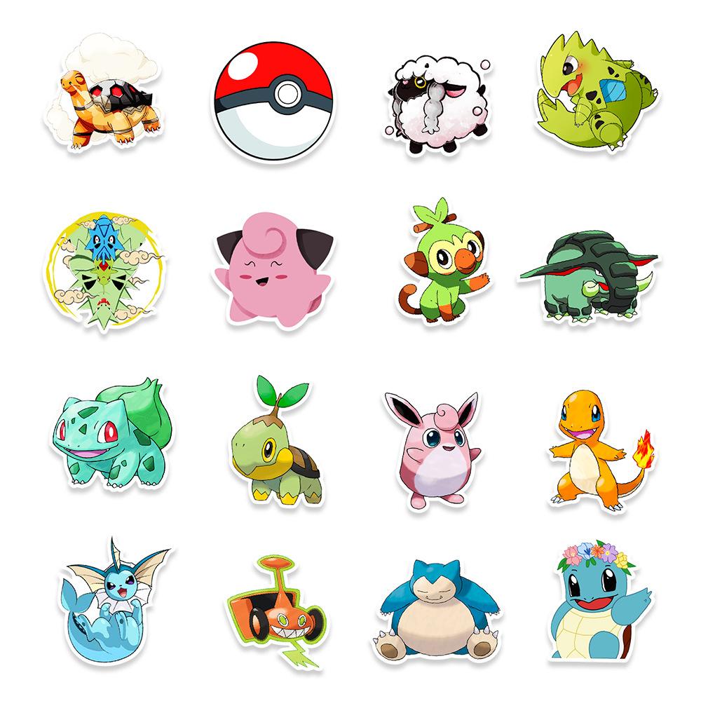 100 Pokemon Graffiti Stickers Car Luggage Balance Vehicle Skateboard Decorative Stickers