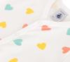 Short Romper A0CZ8 3 months 60cm [Petit Bateau] Off-white/Multicolor