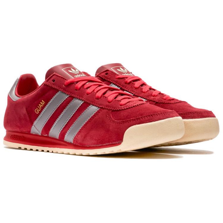 Adidas Originals Guam Trendy Comfortable Durable Breathable Low-Top Casual Shoes Men Casual Shoes Red IG6182