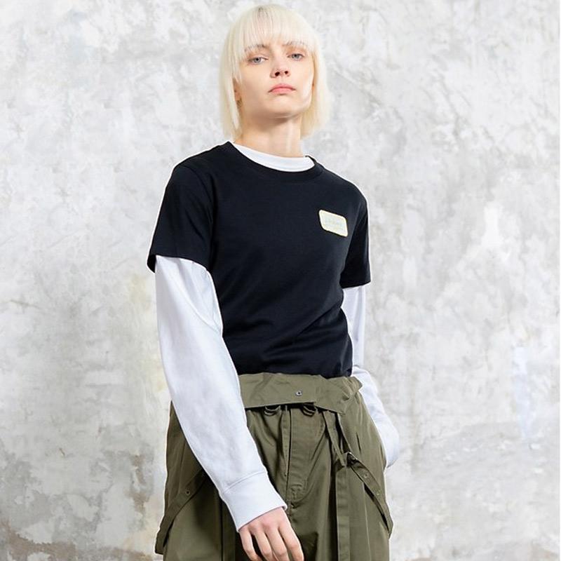 Dickies Logo Print Comfortable Round Neck Casual Straight T-Shirt Women Tops Black DK008817BLK