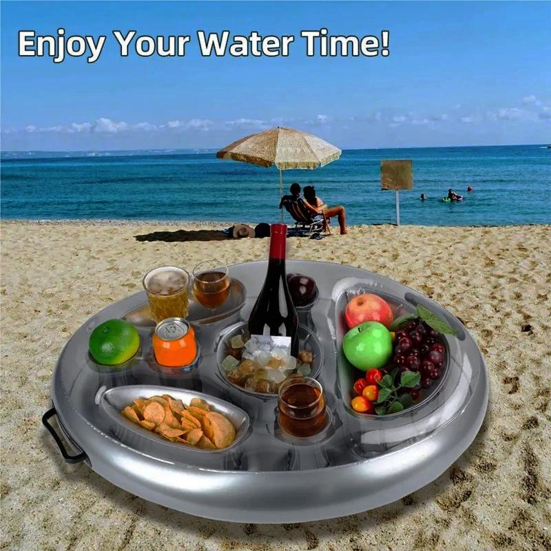 Summer Sea Bucket Cup Holder Inflatable Pool Beach Swimming Play Family Party Fl