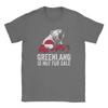 Greenland Flag Vintage Polar Bear TShirts for Men  Novelty Cotton Tees Crew Neck Short Sleeve T Shirt Graphic Printed Clothes