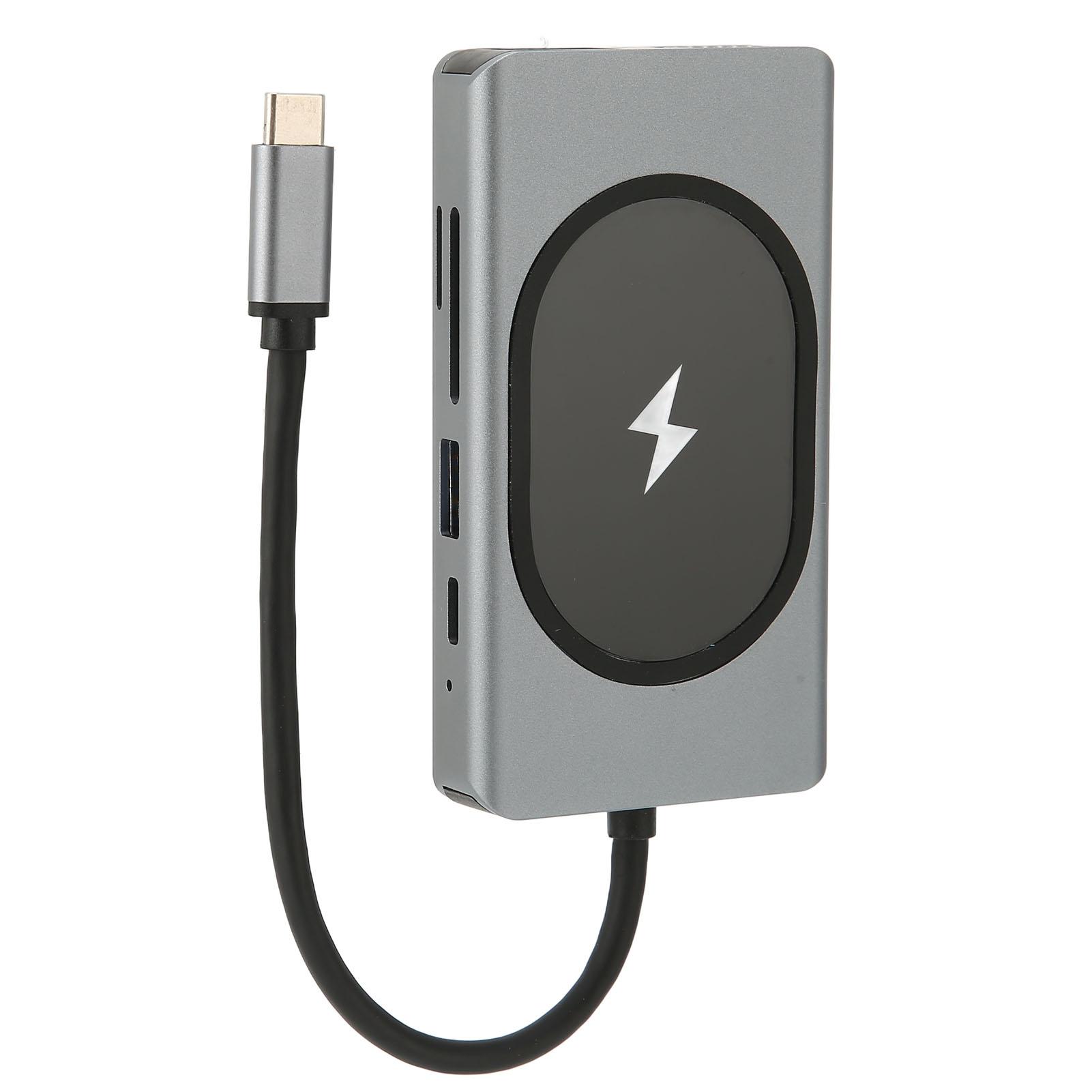 

Док-станция Type C для мультимедийного интерфейса высокой четкости VGA 15 Вт 9 в 1 USB 3.0 концентратор