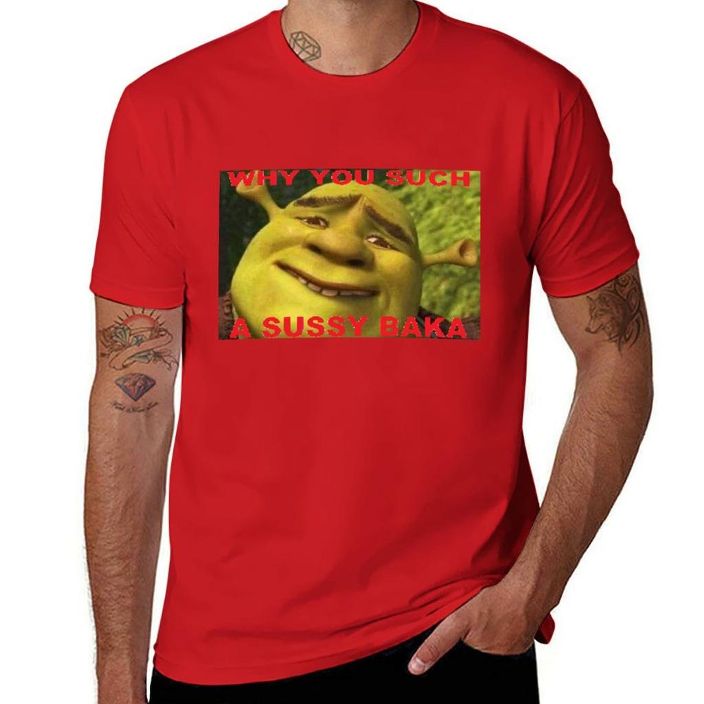 Warum du so ein sussy baka T-Shirt für einen Jungen Oversized-T-Shirts für Männer Grafik