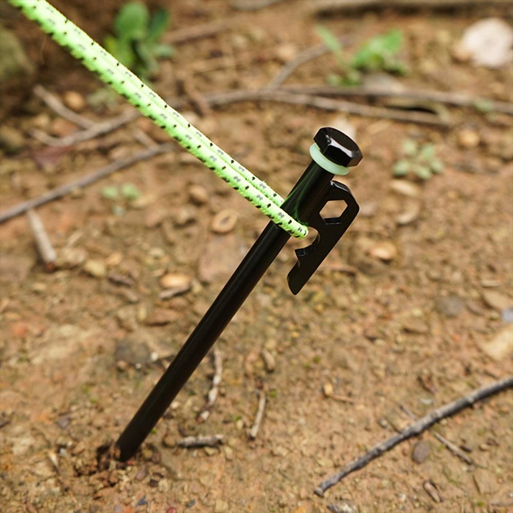 18Pcs 11.8 Inch Metal Tent Stakes Camping Tent Accessories Kit Camping Hiking Tent Accessories for Camping Hiking Garden Ground