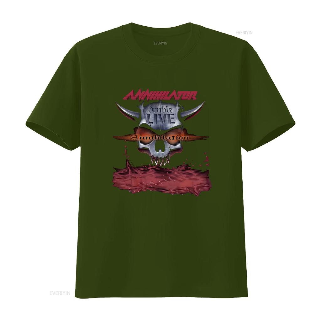 New Annihilator Band For Fans S 5xl T Shirt Bi0451 Vintage Washed Homme Graphic Stylish Stretched Versatile Casual Soft