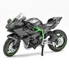 1:18 Kawasaki Ninja H2R Suzuki YAMAHA Alloy Die-cast Car Motorcycle Model, Toy Gift Giving, Die-cast Static Motorcycle Model