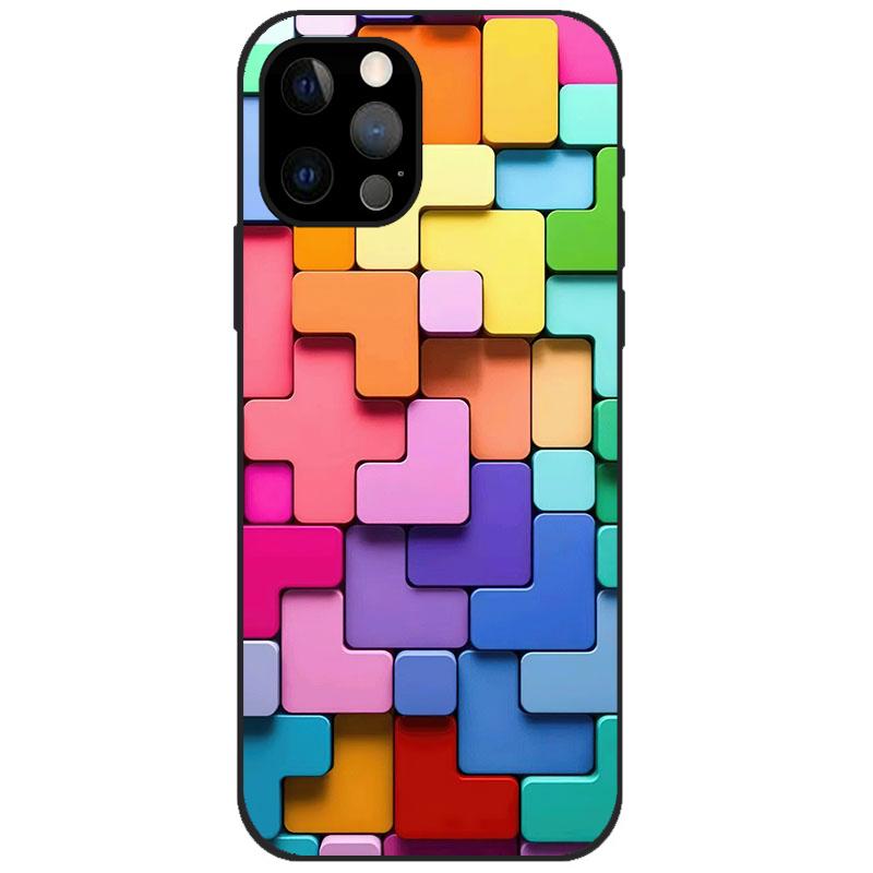 For iPhone 12 Pro Case iPhone12 Pro Bumper Silicon TPU Soft Phone Cover For iPhone 12 Pro Max / 12 Mini Case Cartoon Funda 12Pro