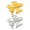 Unique Flower Finger Rings Adjustable Rings Flower Opening Rings Stylish Finger Rings Eye Catching Finger Jewelry