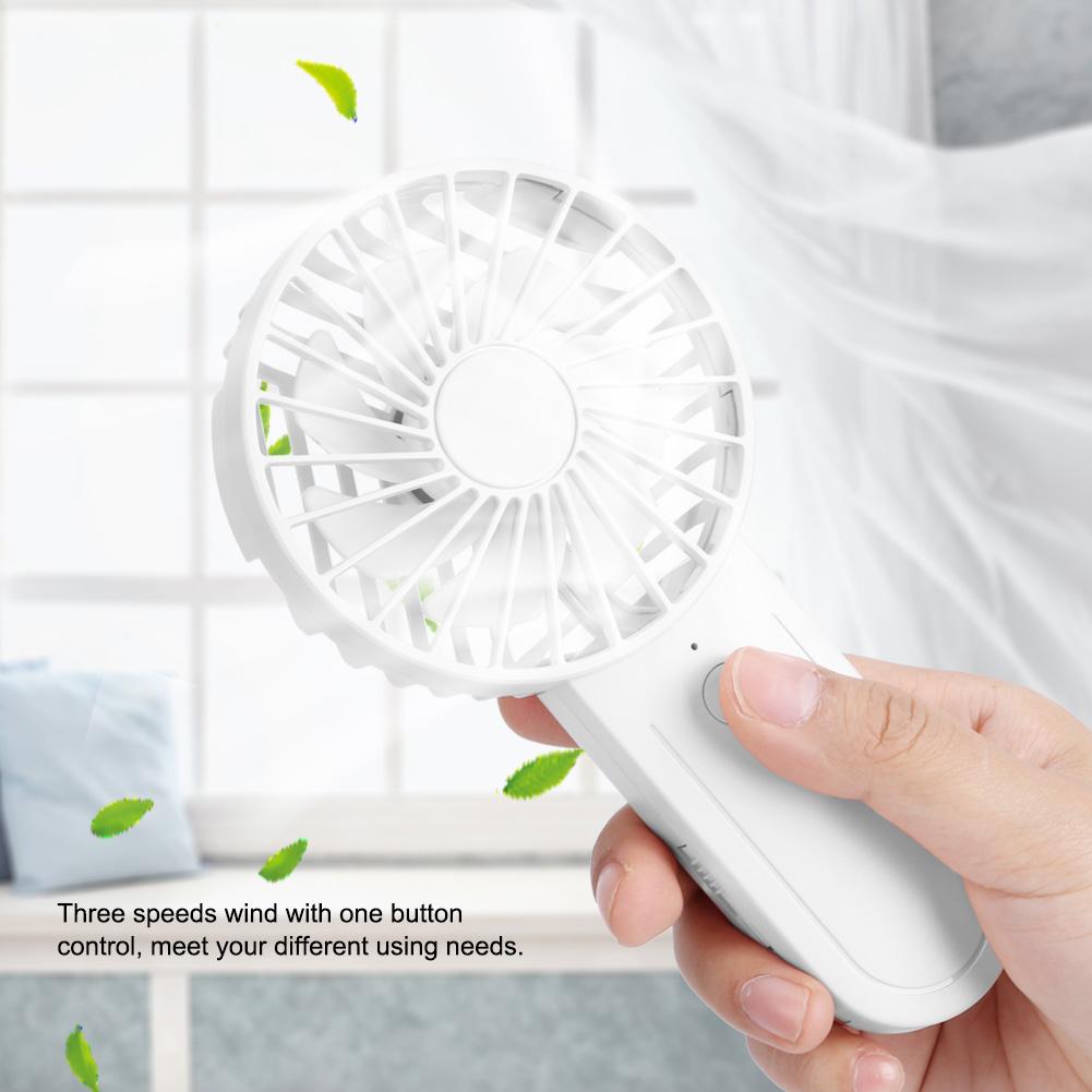 Mini Handheld Fan Telescopic Hook Fan USB Charging for Travel Office Room