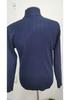 Men's Autumn/Winter Vertical Stripe Half High Collar Zip Knit Sweater