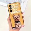 Yorkshire Terrier Dog Phone Case For Samsung Galaxy A13,A21s,A22,A31,A32,A52,A53,A71,A80,Soft Black Shell