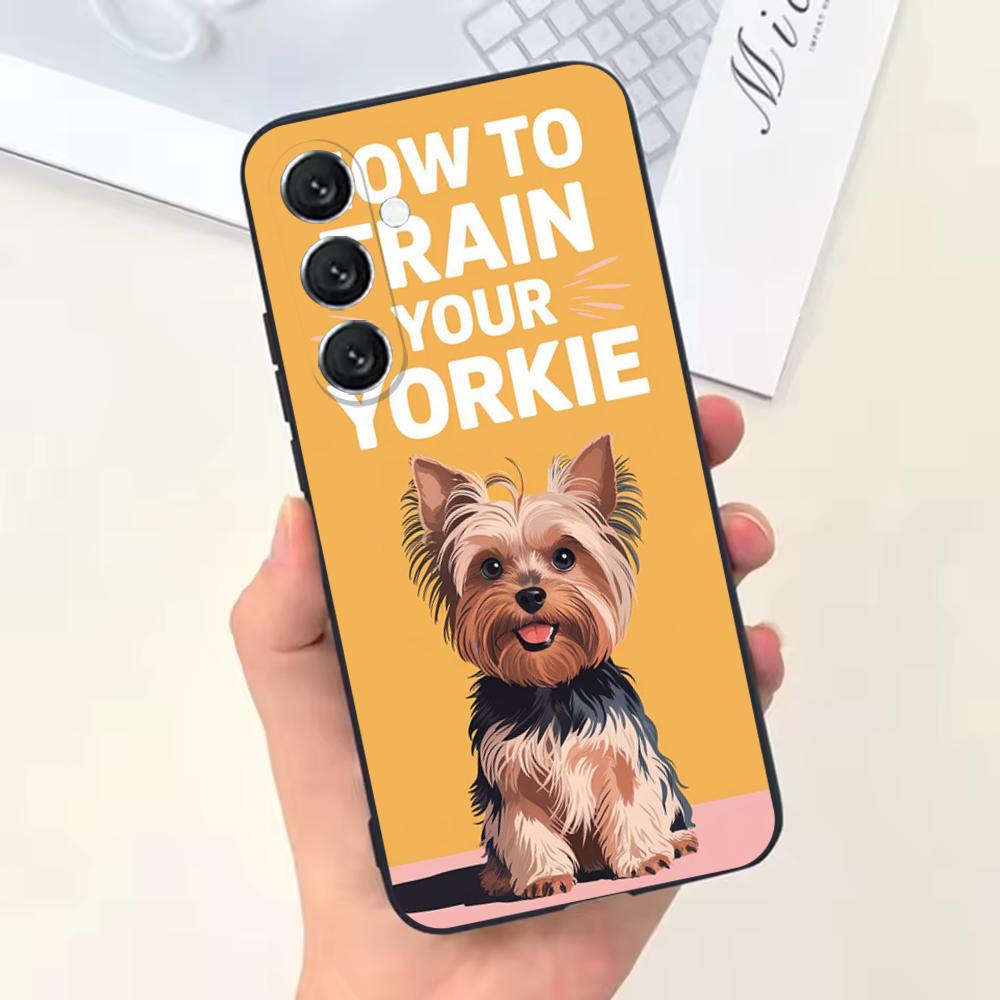 Yorkshire Terrier Dog Phone Case For Samsung Galaxy A13,A21s,A22,A31,A32,A52,A53,A71,A80,Soft Black Shell
