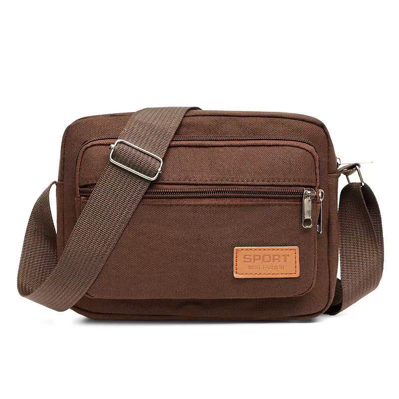 Business bag Men's and women's nylon collection wallet Canvas charging bag Cashier shoulder messenger bag Oxford cloth bag Korean version satchel bag