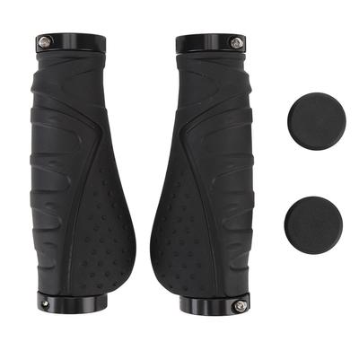 2 STKS Fiets Handvatten Rubber Anti Slip Ergonomische Mountainbike Handvatten met Bar Ends voor 22,2 mm