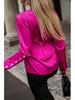 2024 Autumn Women's V-Neck Long Sleeve Button Shirt Top