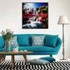 New Arrival 5D DIY Full Circle Diamond Painting "Waterfall" Embroidery Cross Stitch Home Decor Gift