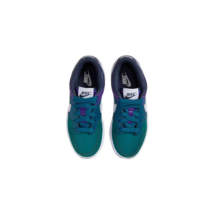 Nike Dunk Vintage Low top Skateboard Shoes Blue Purple Children Aged 3 7 Years Old DH9756-300