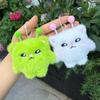 Fluffy Alien Cat Doll Plush Keychain Adorable Antenna Soft Furry Backpack Pendant Ornament Gift For Kids Girls