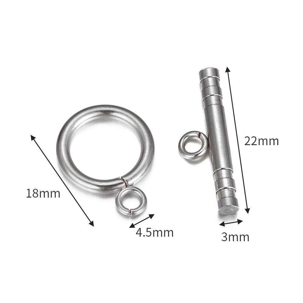 

4sets Gold color Stainless Steel OT Toggle Clasps Clasps Love Heart Necklace Bracelet Buckle Connectors for Jewelry Making DIY