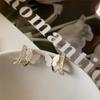 Elegant Small Butterfly Earrings with Micro-set Zirconia, Exquisite Niche Design, Luxury Stud Ear Jewelry for Women.