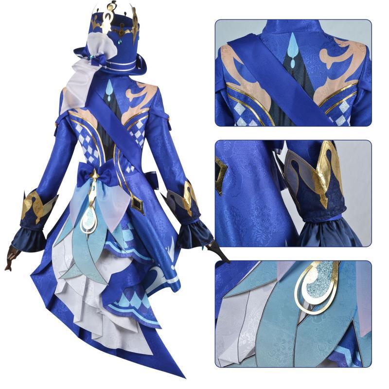 Impact Focalors Genshin Cospaly Costume Adult Party Dressing Anime Show Clothing
