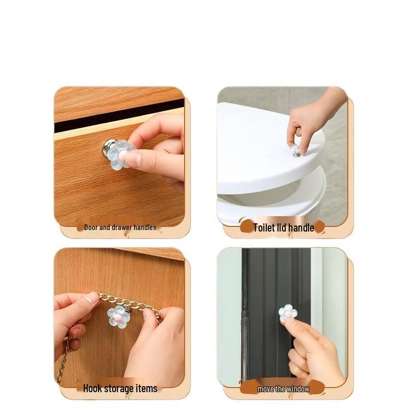 Cute Flower Toilet Tank Button