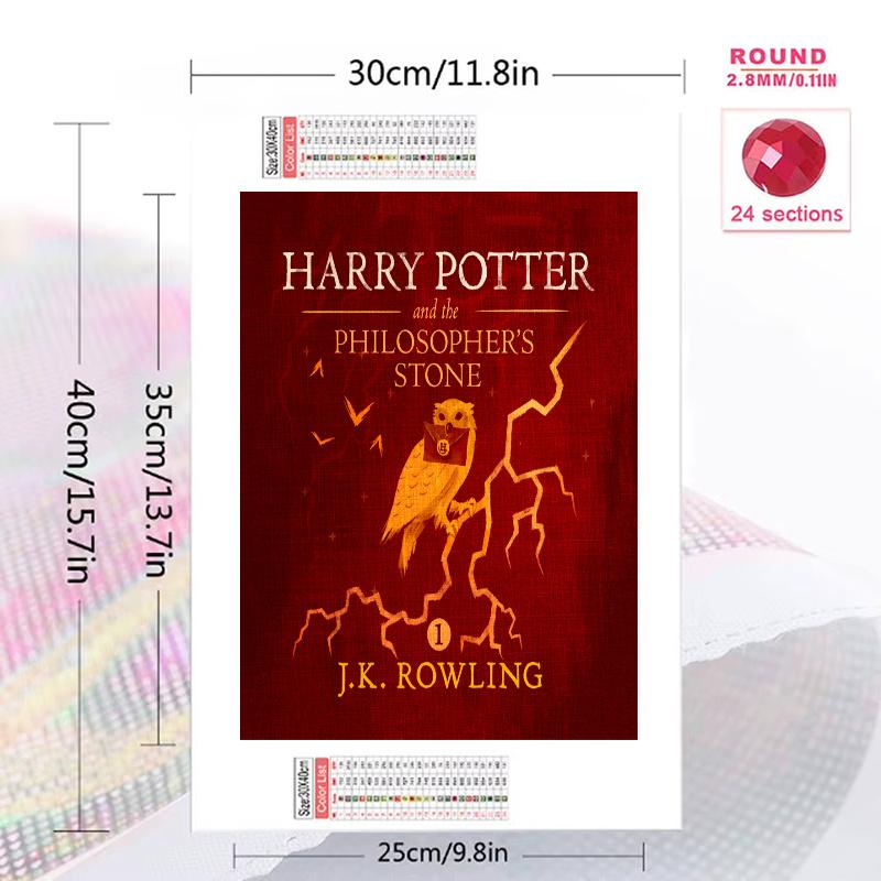 Harry Potter Element Pattern 3pcs 100% Round Full Drill 5D DIY Diamond Painting Embroidery Cross Stitch Rhinestone Décor