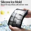 Silikon-Eisformen Mehrfach wiederverwendbare Eiswürfel-Formen Gitter Große Eiswürfelform Silikon-Kühler