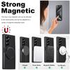 SUTENI for Samsung Z Fold 8 Ultra Phone Case Magnet Wireless Charging 360° Rotating Stand Ring Buckle Faux Leather Z Fold 7 6 5