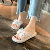 New summer cool slippers women's fashion bow thick bottom non-slip wear-resistant women's slippers