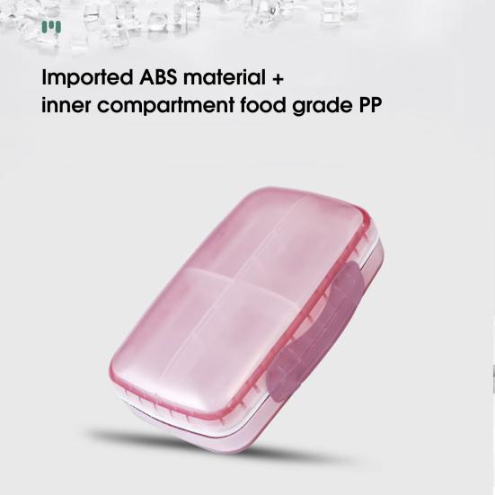 8 Grids Pill Box Classified Large Capacity Dust-proof Independent Division Pill Case for Travel