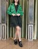 Set Jacket + Dress Phardi 7275 36 Green with Black