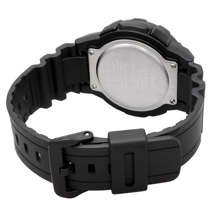 Casio Мужские аналогово-цифровые часы Casio с мировым временем AEQ-100W-1AV Черные
