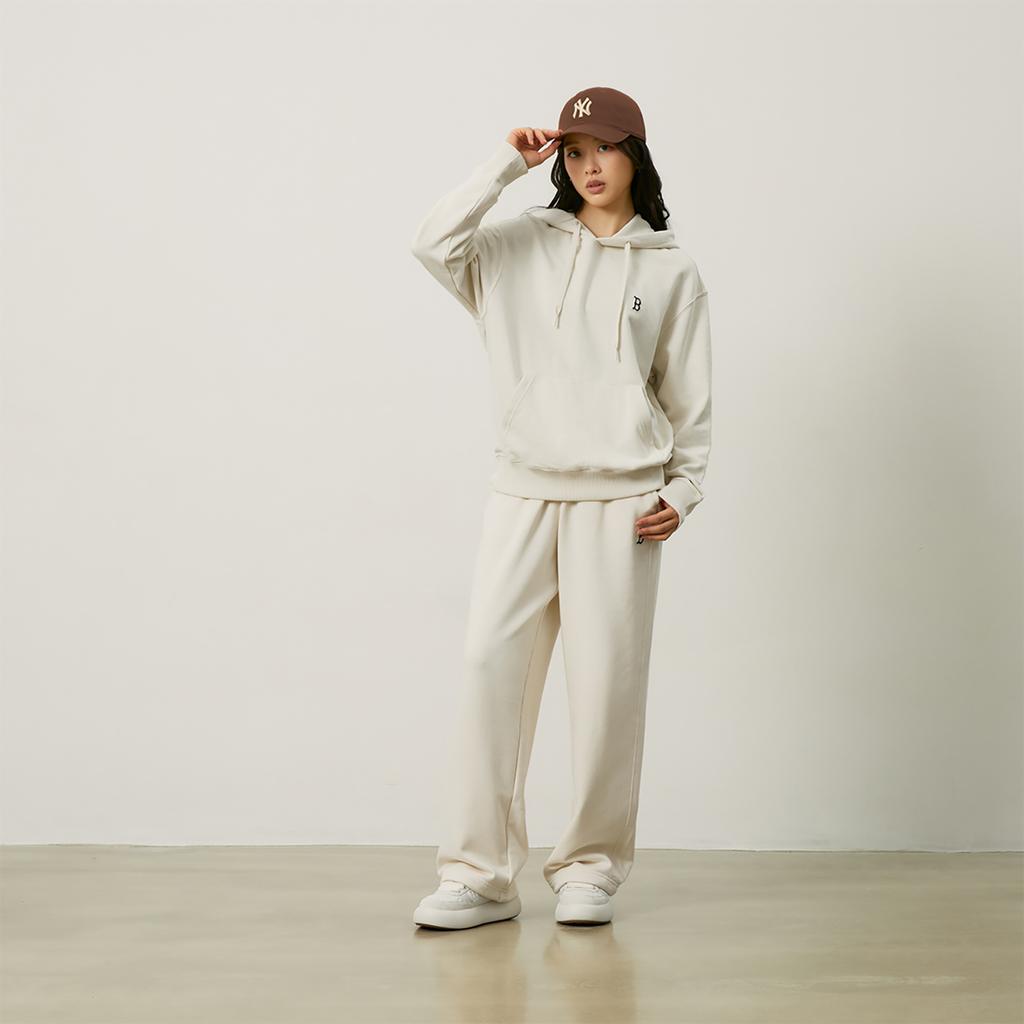 New MLB Boston Red Sox Basic Collection 24FW Pre Fall Hoodie Unisex Cream 3AHDB0144-43CRD