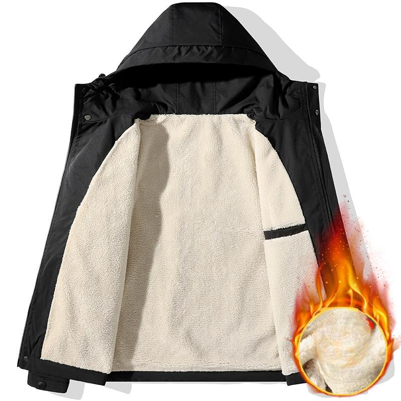 Куртка мужская весна и осень мужская куртка с капюшоном парное пальто XXXXL — фото 4