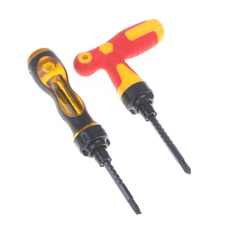 2 In 1 Household Screwdriver Home Repair Tool , Disassemble Magnetic Rotating Ratchet Screwdriver Kit For Furniture/Car/Computer