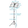 Kikutani Folding Music Stand KMS-3B Black