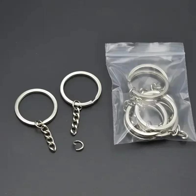 50200 Stück Edelstahl Metall Leere Schlüsselringe Schlüsselanhänger Sprengringe DIY Schlüsselanhänger Schlüsselringe Karabinerhaken Schlüsselanhänger Ketten Schnallen