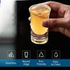 Schnapsgläser 6 Stück Schnapsgläser Set 1oz/30ml Schnapsglashalter Schwerer Boden für Whisky Tequila 6 Schnapsgläser Serviertablett (6 Stück)